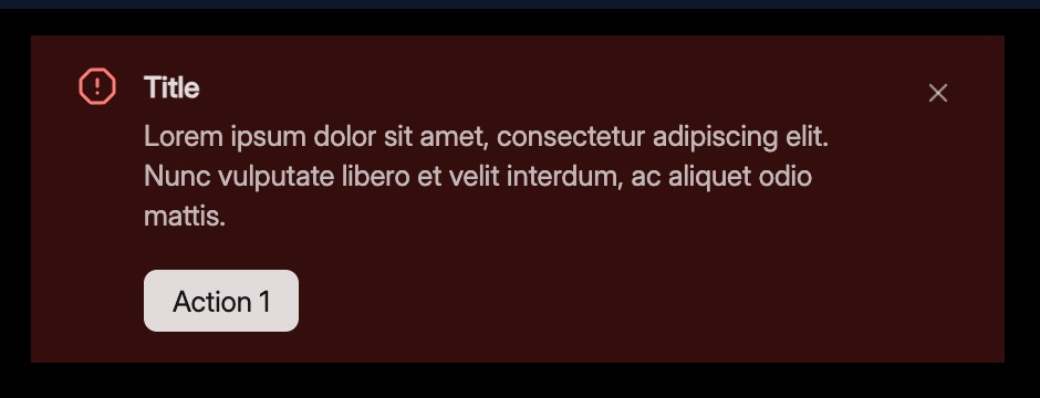 Компонент Alert из библиотеки
